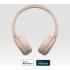 Sony CH520 Wireless Headphones, Bluetooth 5.2, 2.4GHz Band Frequency, Up to 40 Hours Continuous Communications, Up to 3 Hours Charing Time, Beige